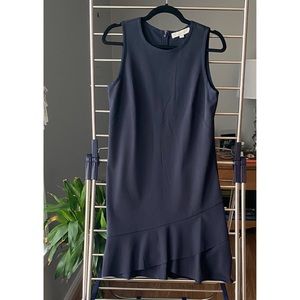 Ann Taylor LOFT Navy Blue Sleeveless Shift Dress M